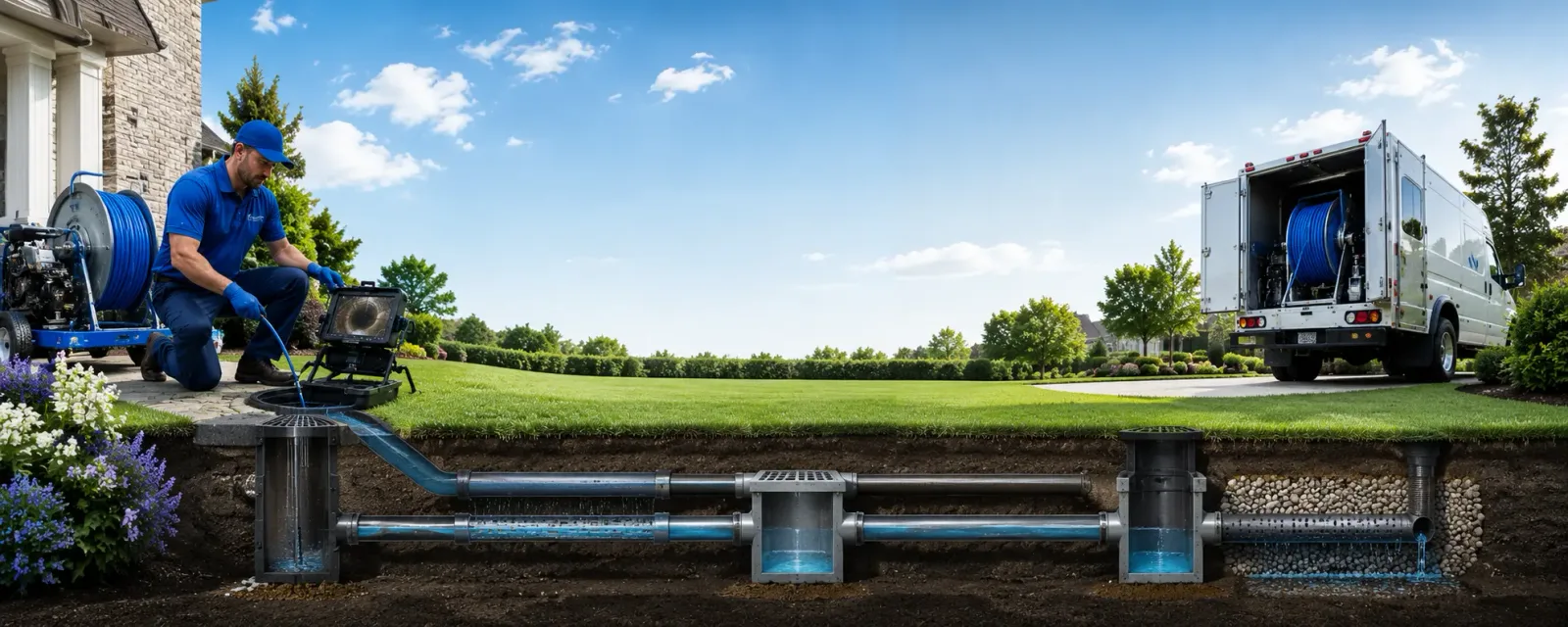 Outdoor drain cleaning information for Wharton, WV